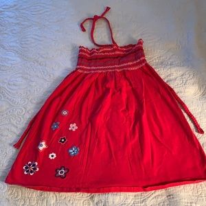 Girl’s Cotton Halter Sundress